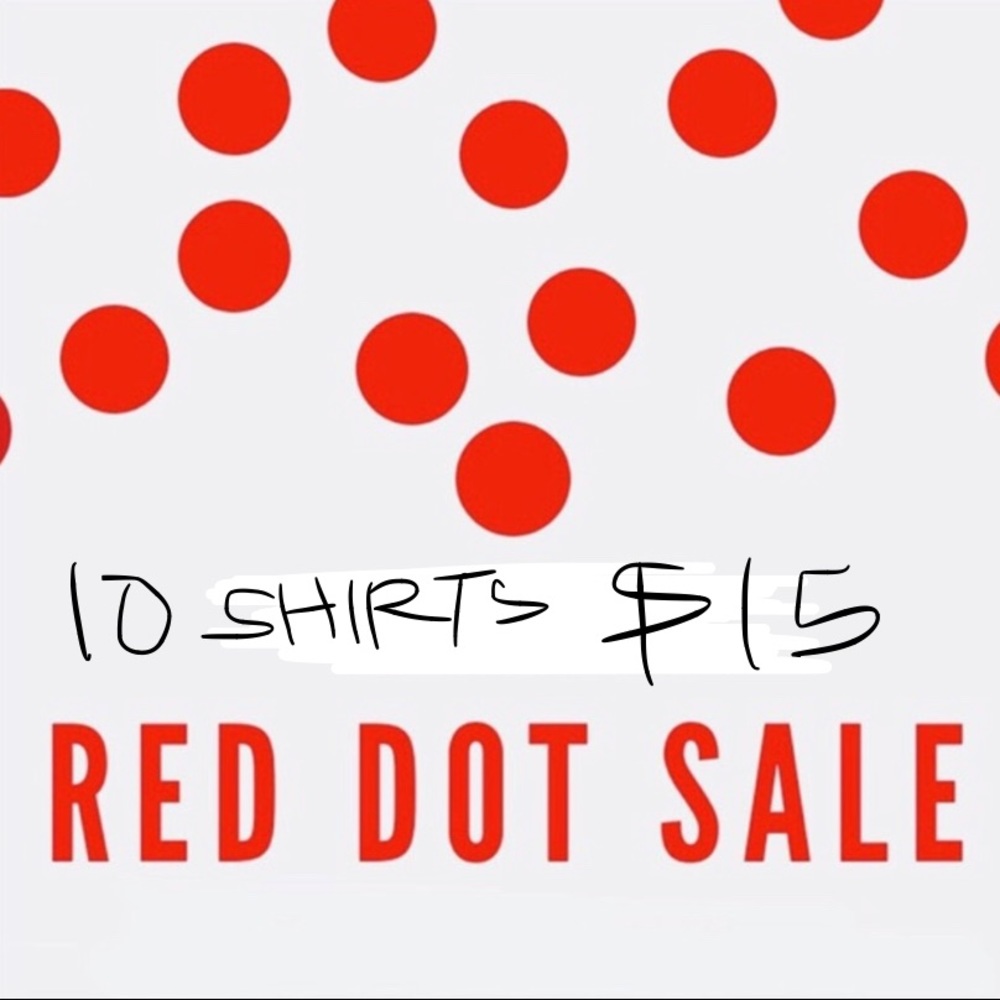 10 shirts for $15